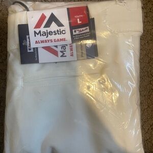 Majestic Youth Premium White Sports Pants